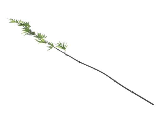Europalms Bambusstab mit Blättern, 180cm, 6er Pack, Kunststoffpflanze 