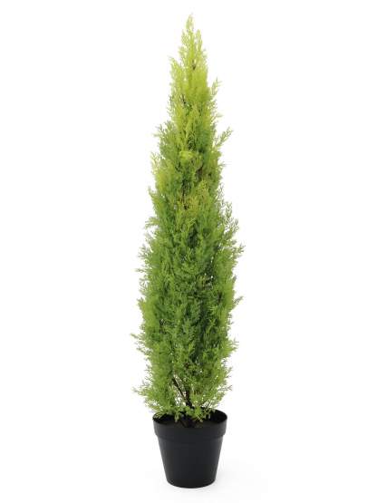 Europalms Zypresse, Leyland, 120cm, Kunststoffpflanze 