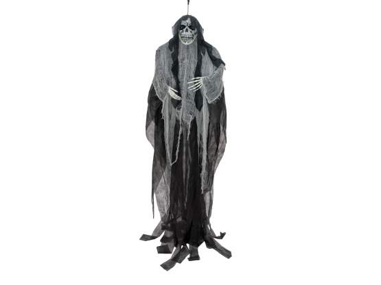 Europalms Halloween Figur Alte Frau, selbstleuchtend, 210cm 