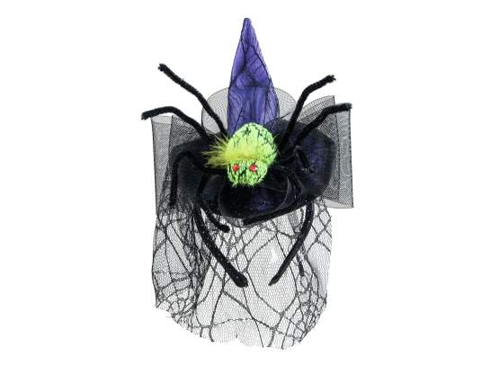 Europalms Halloween Kostüm Hexenhut mit Spinne 