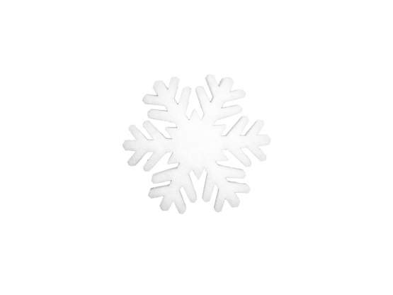 Europalms Schneeflocke aus Schneewatte, 17cm, schwer entflammbar 