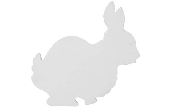 Europalms Silhouette Hase, weiß, 56cm 
