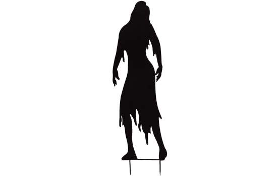Europalms Silhouette Metall Zombie Frau, 135cm 