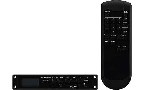 Monacor DMP-102 USB/SD MP3-Player 