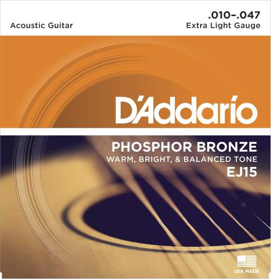 Daddario EJ15 Saitensatz für Westerngitarre 010-047 