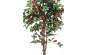 Europalms Kamelienbaum rot mit Topf 180cm, Kunststoffpflanze 