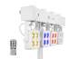 Eurolite Set LED KLS-180 weiß + BS-2 EU Boxenhochständer weiß 