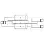 Omnitronic Adapterkabel Klinke / 2 x Klinke 3m 