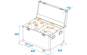 Roadinger Flightcase 2x EYE-1940 mit Rollen 