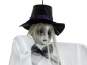 Europalms Halloween Figur Frau mit Hut, 70cm 