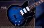 Vox Bobcat S66 Sapphire Blue, halbakustische E-Gitarre inkl. Koffer 