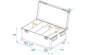 Roadinger Flightcase 4x Multiflood IP 18x10W RGBW Wash CRMX mit Rollen 