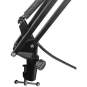 Adam Hall Stands Tisch Mikrofonarm mit integriertem XLR-Kabel 