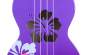 Mahalo Designer Ukulele Hibiscus (Purple Burst) 