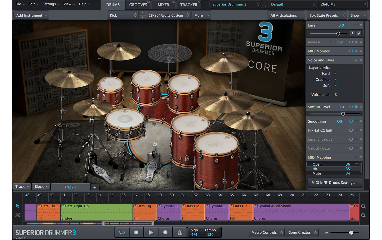 toontrack superior drummer 3 with midi trigger